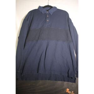 Woolrich Vintage Navy Waffle Knit Pullover Shirt - Men's XL